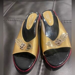 Stylish Gold Kids Dress Shoes